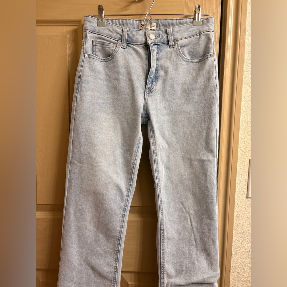 Oat New York Light Wash Straight Leg Jeans